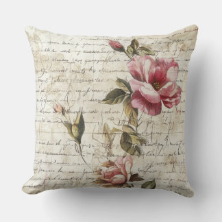 Coussin Written Roses Pillow