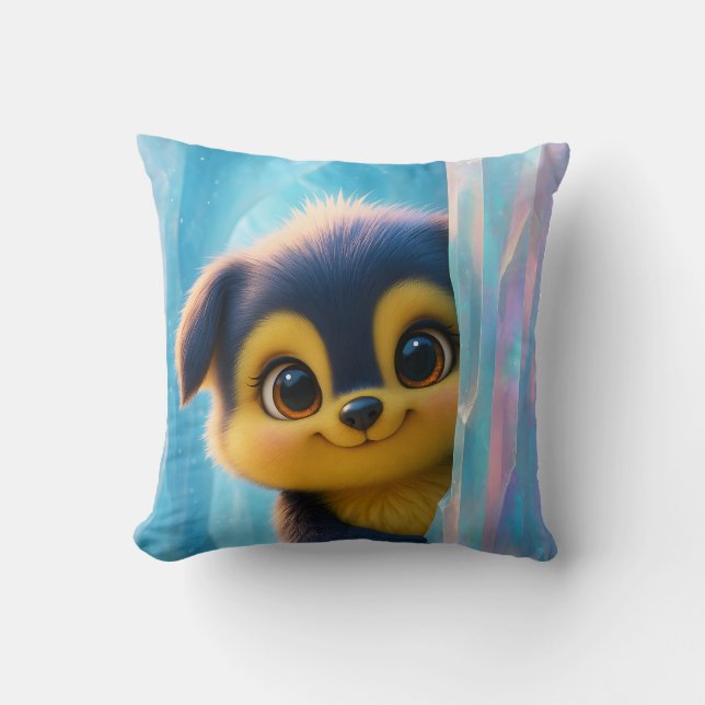 Coussin Wuffoo Molli Cute Kawaii Puppy Ice cave (Recto)