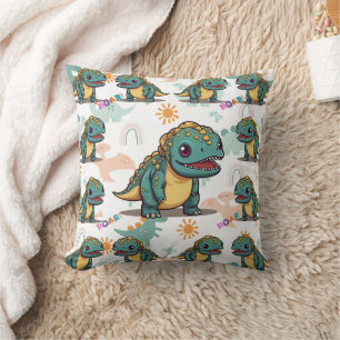 Coussin Xenotarsosaurus dinosaure Cute Kawaii
