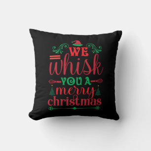 Coussin Xmas Art We Whisk You A Merry Christmas