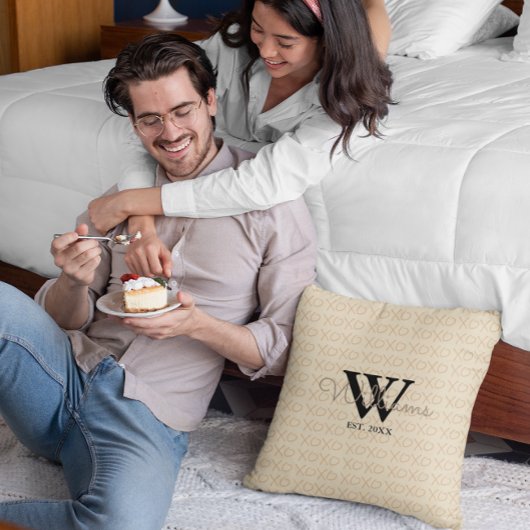 Coussin XOXO Monogramme