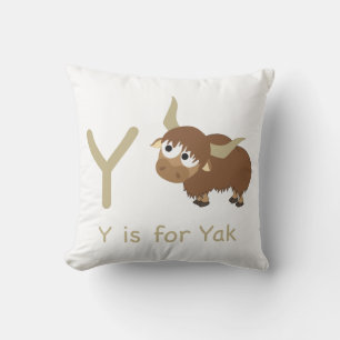 Coussin Y est pour Yak