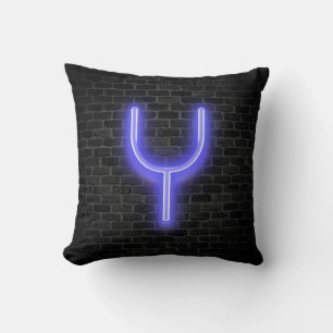 Coussin Y Initial Sur Le Marquee De Neon