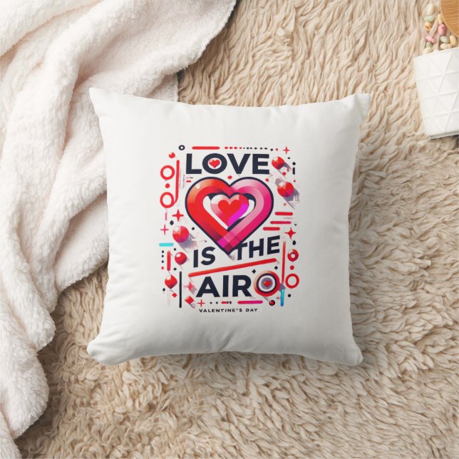 Coussin "Y'a de l'amour dans l'air  | Saint Valentin (Couverture)