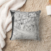 Coussin yaie monstre manga dessin animé art  (Couverture)