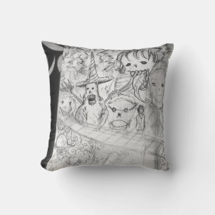 Coussin yaie monstre manga dessin animé art 