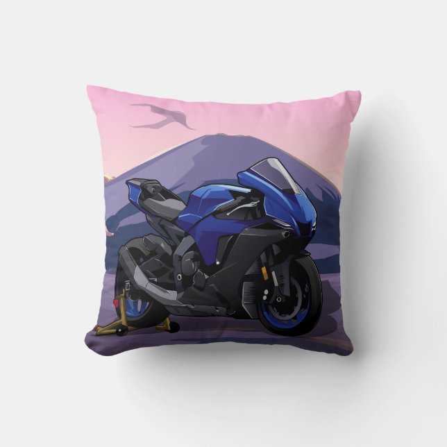 Coussin Yamaha R1 in the mountains (Recto)