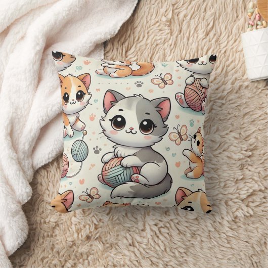 Coussin Yarn Kittens (Couverture)