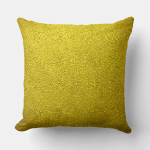 Coussin Yellow Elegant look Cuir