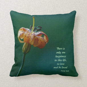 Coussin Yellow Lily to Love and Be Loved Square