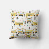Coussin Yellow School Bus Party Kids (Verso)