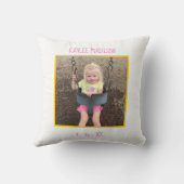 Coussin Yellow You Are My Sunshine - Ajouter une photo et (Verso)