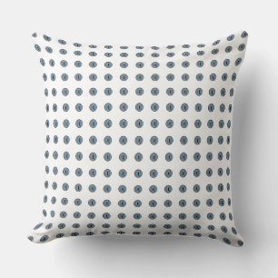 Coussin Yeux à points bleu d'Halloween