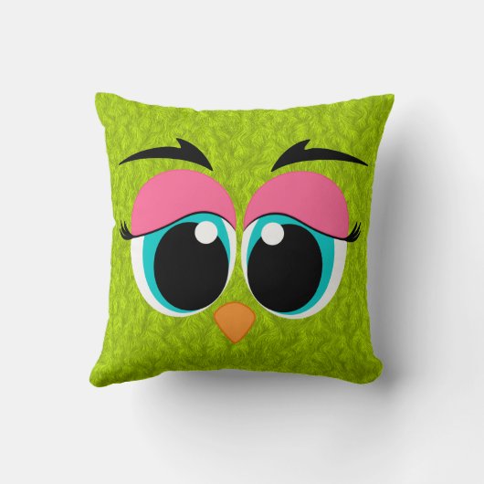 Coussin Yeux animaux mignons (Verso)