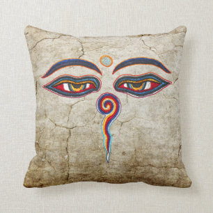 Coussin Yeux de der Weisheit de Bouddha/Augen