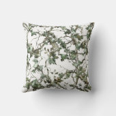 Coussin Yeux de Gobelin aux Feuilles Vertes (Verso)