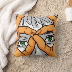 Coussin Yeux, mains et visages expressifs : cadrer la beau