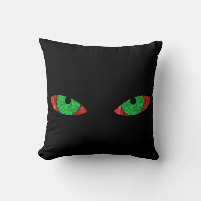 Coussin Yeux verts mal (Recto)