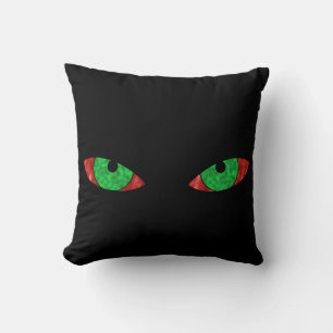Coussin Yeux verts mauvais