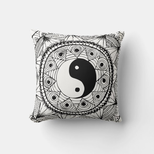 Coussin Yin et noir de Yang (Recto)