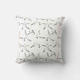 Coussin Yoga pose motif