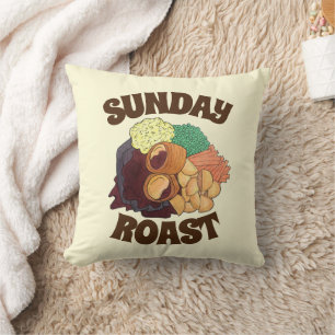 Coussin Yorkshire Pudding Sunday Roast Royaume-Uni