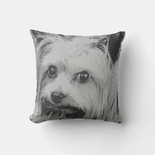 Coussin Yorkshire Terrier Yorkie race préférée (Recto)