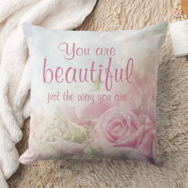 Coussin You Are Beautiful Just The Way You Are (Couverture)