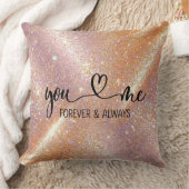 Coussin You Me Forever and Always Glitter Romantic (Couverture)
