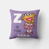 Coussin Z comme Zoé | Ajoutez votre nom (Verso)