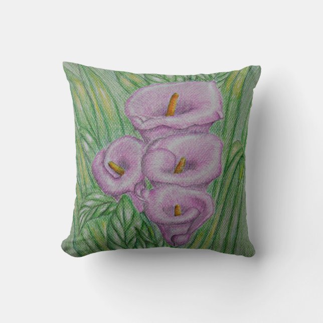 Coussin Zantedeschias (Recto)