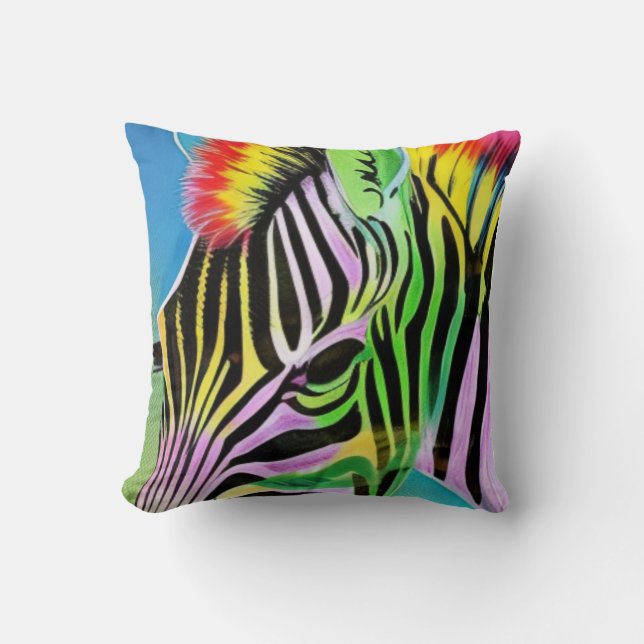 Coussin Zany Zebra (Recto)