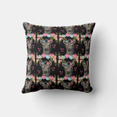 Coussin Zebra Floral Heart Motif (Verso)