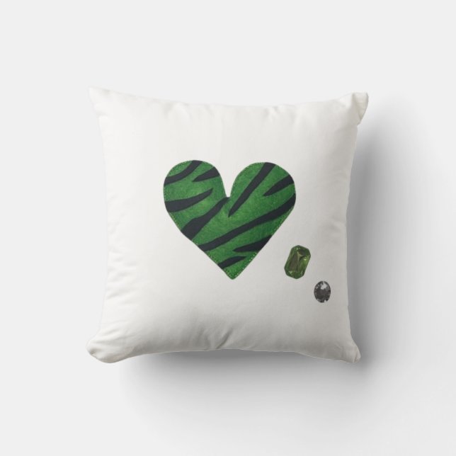 Coussin Zebra-heart (Recto)