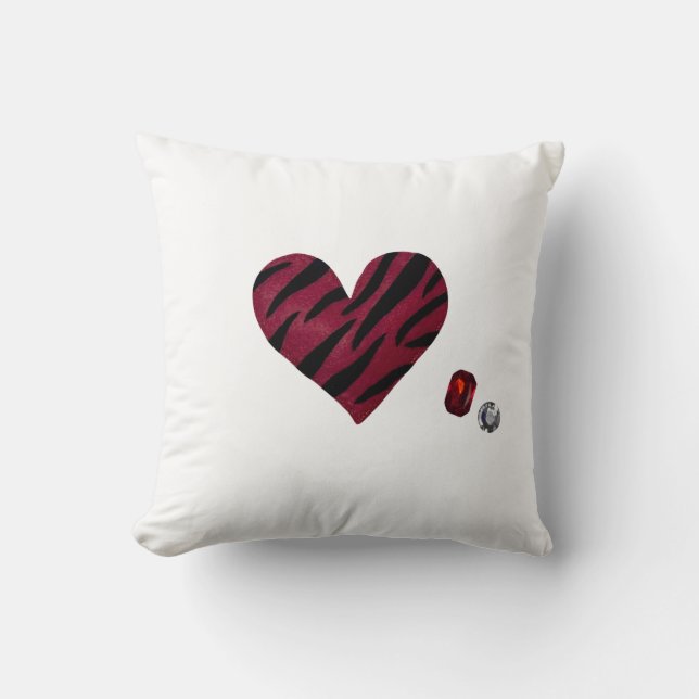 Coussin Zebra-heart (Recto)