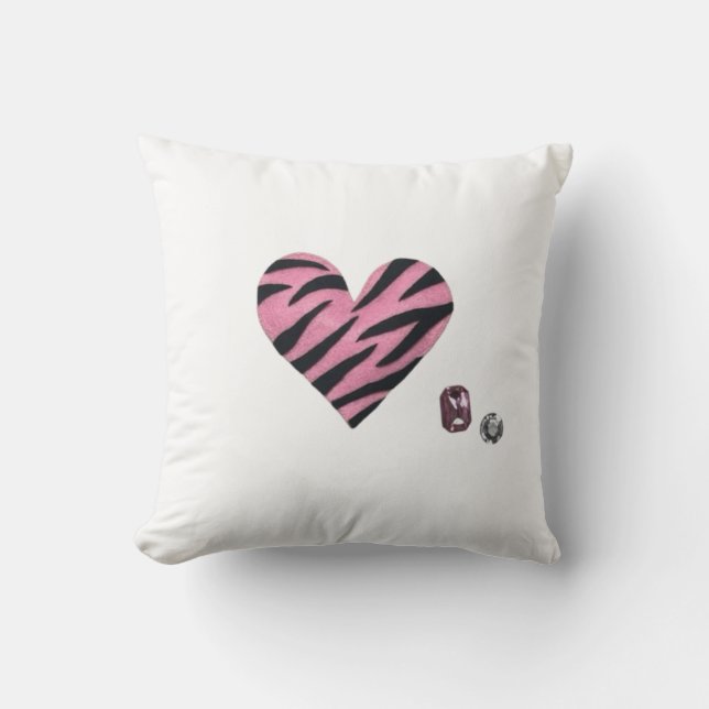 Coussin Zebra-heart (Recto)