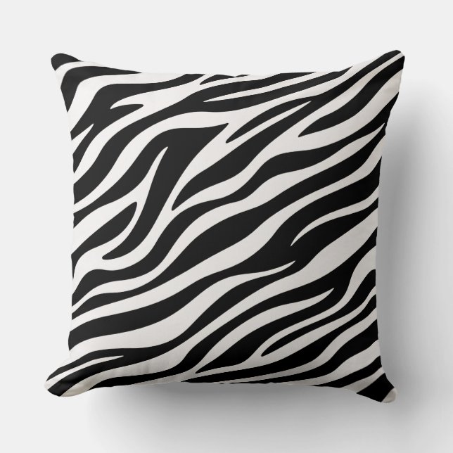 Coussin Zebra Stripes Motif sans couture Poster de animal- (Recto)