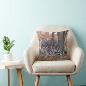 Coussin Zèbre et Eléphants (Chaise)