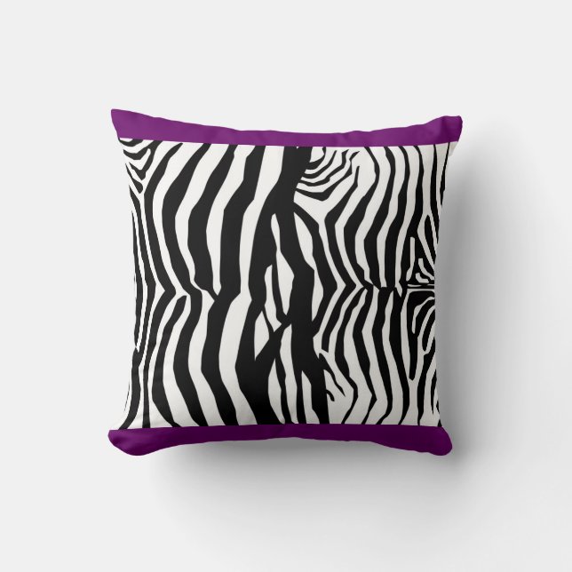 Coussin Zèbre pourpre (Recto)