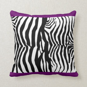 Coussin Zèbre pourpre