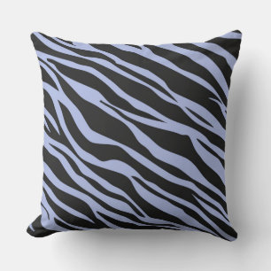 Coussin Zèbre rayé bleu ciel