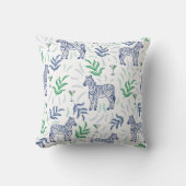 Coussin Zèbres Préparatoires Classiques et Martini Blanc (Recto)