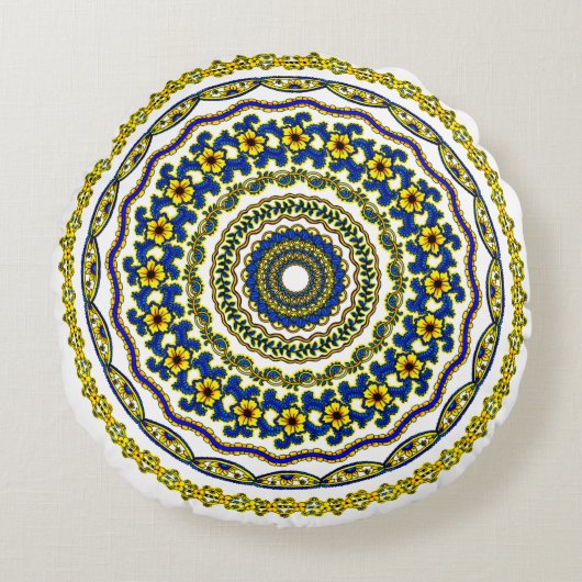 coussin zen, coussin pour méditation coussin rond (Devant)