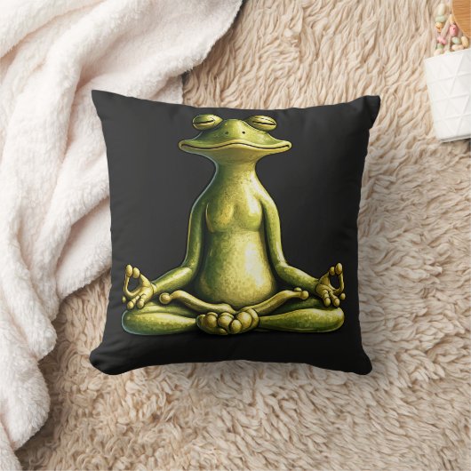 Coussin Zen Frog (Couverture)