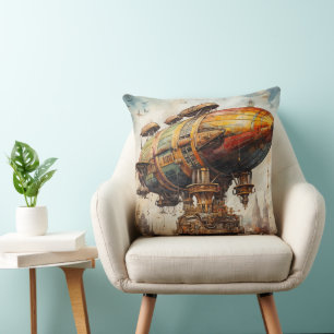 Coussin Zeppelin Steampunk vintage (1)