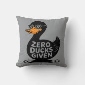 Coussin Zéro Canards Donné - Drôle Cool Conception de Cana (Recto)