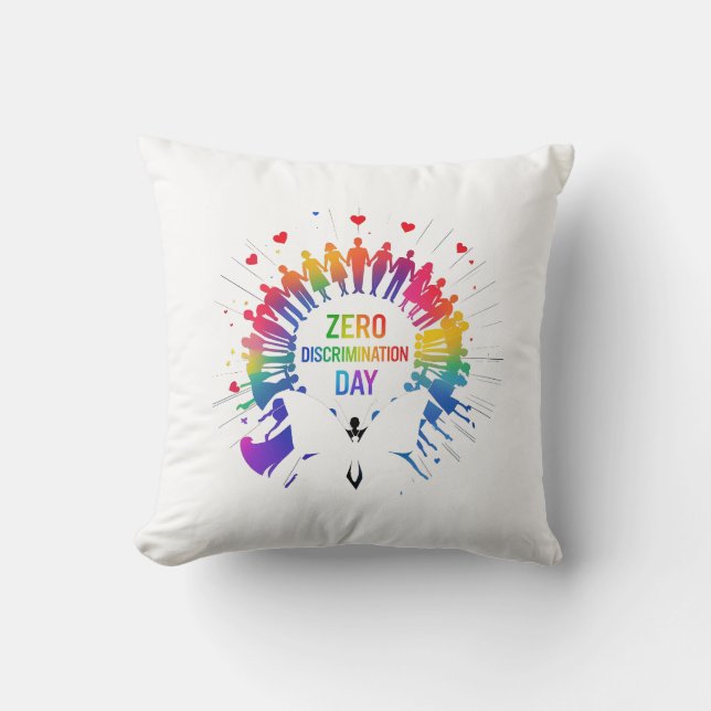 Coussin Zero Discrimination Day  (Recto)