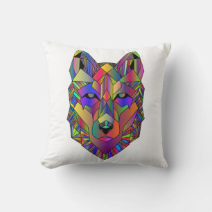 Coussin Zidika Vascouver Wolf Sticker - Colors Classic 