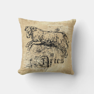 Coussin Zodiaque Bélier Vintage