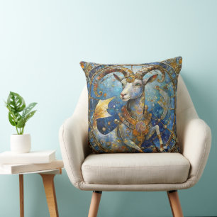 Coussin Zodiaque - Capricorne la Chèvre de mer